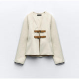 Verehre | Weiche Jacke mit Schnalle