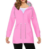 Stilvolles Damen-Regenjacke mit Reißverschluss und Kapuze für jeden Anlass