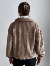 Leonie - Corduroy Mantel für Damen mit Knoten