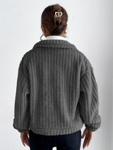 Leonie - Corduroy Mantel für Damen mit Knoten