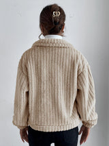 Leonie - Corduroy Mantel für Damen mit Knoten