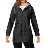 Stilvolles Damen-Regenjacke mit Reißverschluss und Kapuze für jeden Anlass