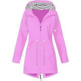Wasserdichte Damenmackintosh mit verstellbarem Kordelzug