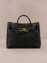 Damen Vintage Leder Umhängetasche mit knopfverschluss | Handtasche Ledertasche - Schwarz/Rot/Grun