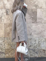 Vintage Umhängetasche damen | Handtasche mit Reißverschluss im Sale aus Leder