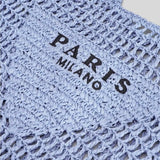 Paris Milano - Handgewebte Tasche mit Paris- und Milano-Aufdruck