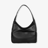 Damen Vintage Leder Umhängetasche mit Reißverschluss | Handtasche Ledertasche - Schwarz/Weiß/Braun