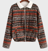 Trexia - Mehrfarbige Jacke mit Reißverschluss