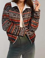 Trexia - Mehrfarbige Jacke mit Reißverschluss