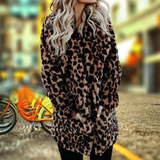 Victoria - Teddyjacke mit Pantherprint