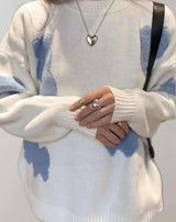 Vergie - Übergroßer Pullover mit Rundhalsausschnitt