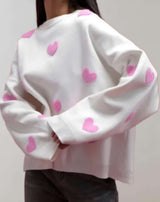 Vergie - Übergroßer Pullover mit Rundhalsausschnitt