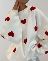 Vergie - Übergroßer Pullover mit Rundhalsausschnitt