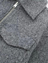 Laura | Kurze Mantel mit Wollrevers