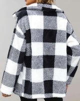 Zia - Übergroße und karierte Manteljacke