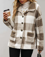 Zia - Übergroße und karierte Manteljacke