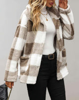 Zia - Übergroße und karierte Manteljacke