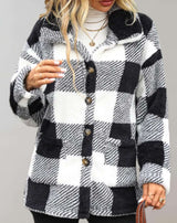 Zia - Übergroße und karierte Manteljacke