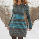 Larissa - Dames Casual Midi-Ausschnitt