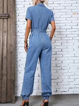 Lofia - Modischer Denim Damen Jumpsuit
