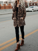 Victoria - Teddyjacke mit Pantherprint