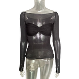 Irma | Oberteil mit abgeschnittener Schulter