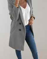 Heide - Gut sitzende lange Manteljacke