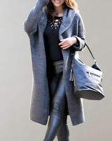 Jenny - Lange und übergroße gestrickte Mantel