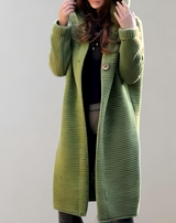 Jenny - Lange und übergroße gestrickte Mantel