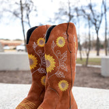 Milanda | Sonnenblumenstiefel aus Leder
