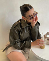 Nori - Stylische Lederjacke