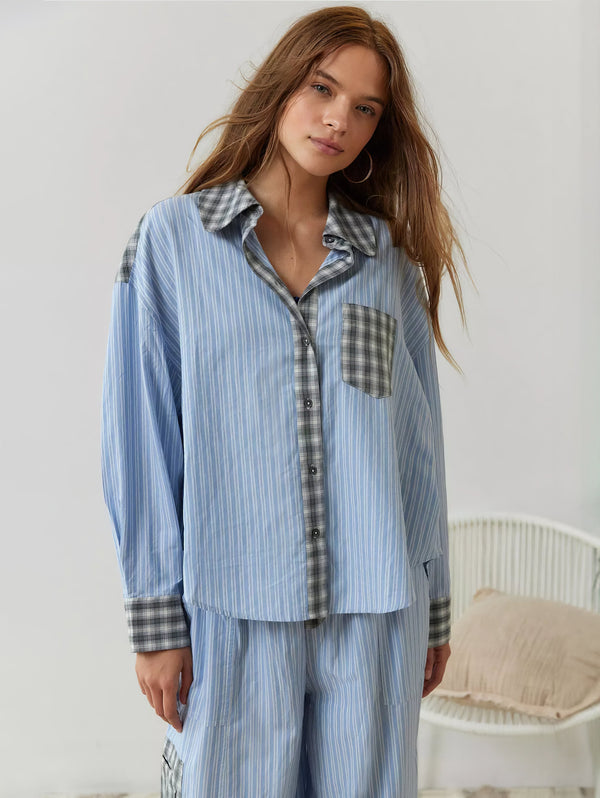 Kuscheliges Pyjama-Set für warme Herbst- und Winternächte - Elegante Damen-Nachtwäsche für eine entspannte Auszeit
