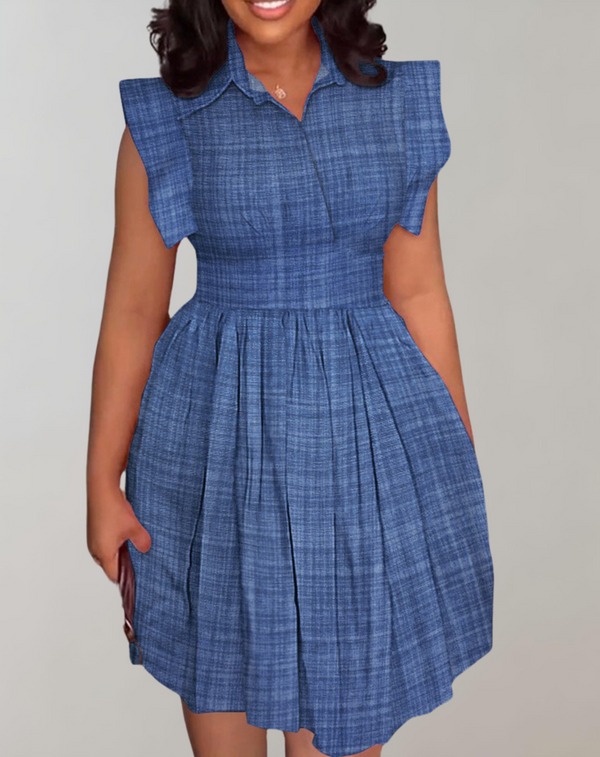 Camille - Kleid mit fliegendem Ärmel