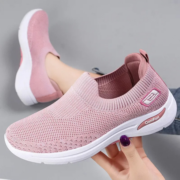 Queena – leichte, atmungsaktive Mesh-Spitzenfreie Schuhe