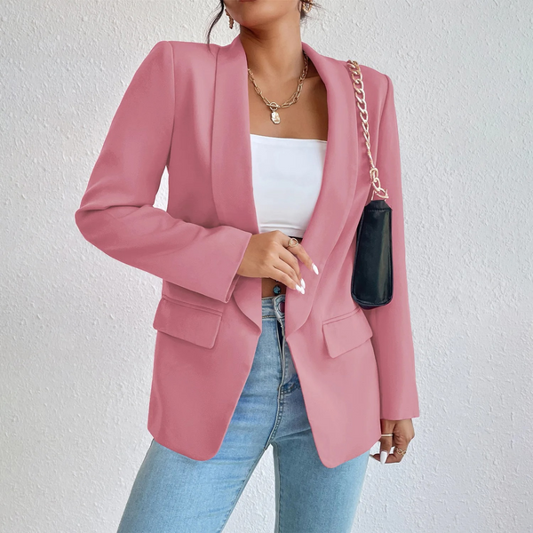 Eulyn – Fester, nicht dehnbarer Blazer aus Polyester-Baumwolle