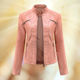Elegante Übergangsjacke aus Premium Leder für Damen