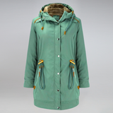 Elegante und Wetterbeständige Damen Parkajacke für kalte Tage