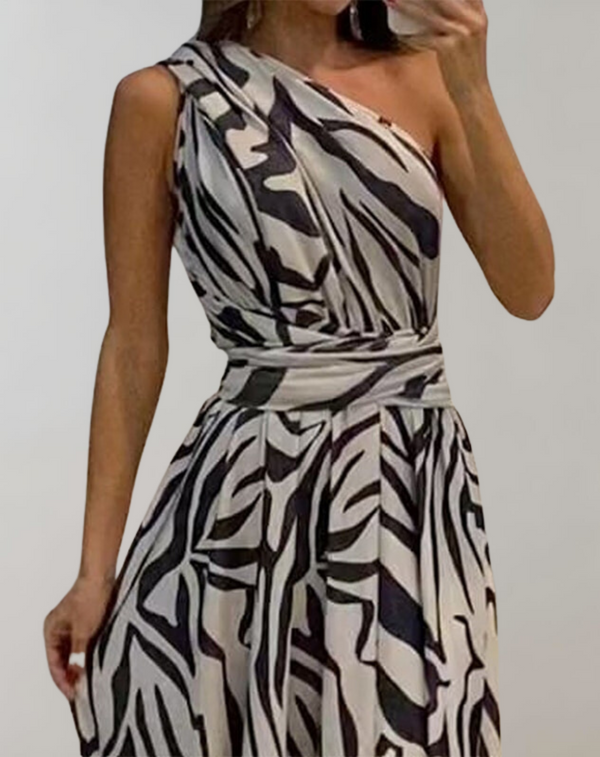 Breta - Rückenfreies Kleid mit geschlitzter Taille