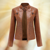 Elegante Übergangsjacke aus Premium Leder für Damen