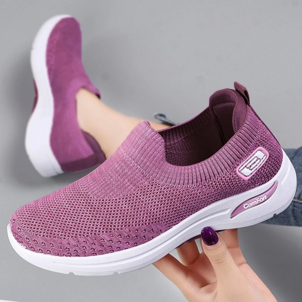 Queena – leichte, atmungsaktive Mesh-Spitzenfreie Schuhe