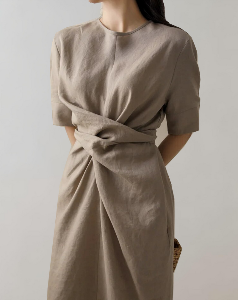 Helga - Kleid Schleife Taschen