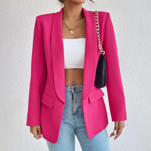 Eulyn – Fester, nicht dehnbarer Blazer aus Polyester-Baumwolle