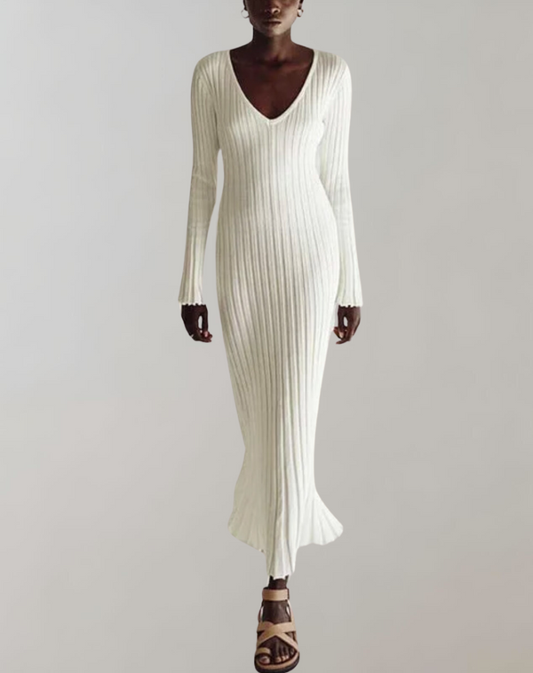 Hanika™ - Midikleid mit V-Ausschnitt