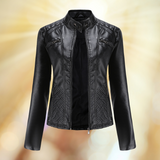 Elegante Übergangsjacke aus Premium Leder für Damen