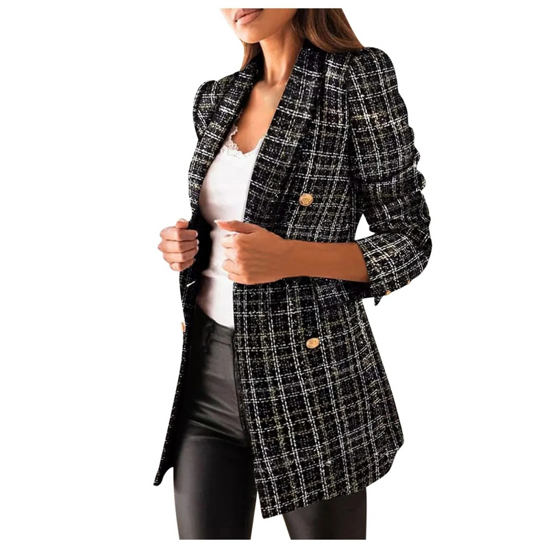 Celine – Jacke mit bedruckten Taschen und langen Ärmeln und Kragen