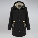 Elegante und Wetterbeständige Damen Parkajacke für kalte Tage