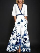 Elegantes Kleid mit modischen Ärmeln für besondere Anlässe