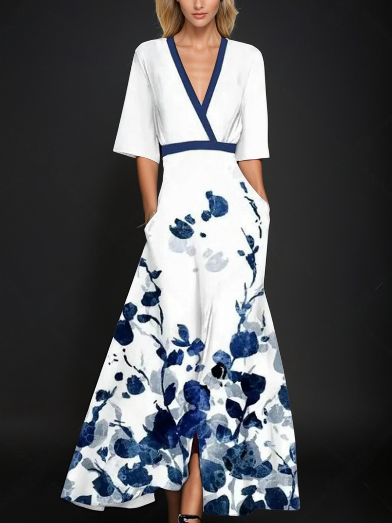 Elegantes Kleid mit modischen Ärmeln für besondere Anlässe