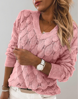Moly - Frauen Pullover V-Ausschnitt