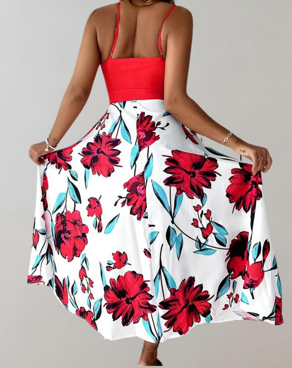 Hilna - bedrucktes Patchwork-Kleid